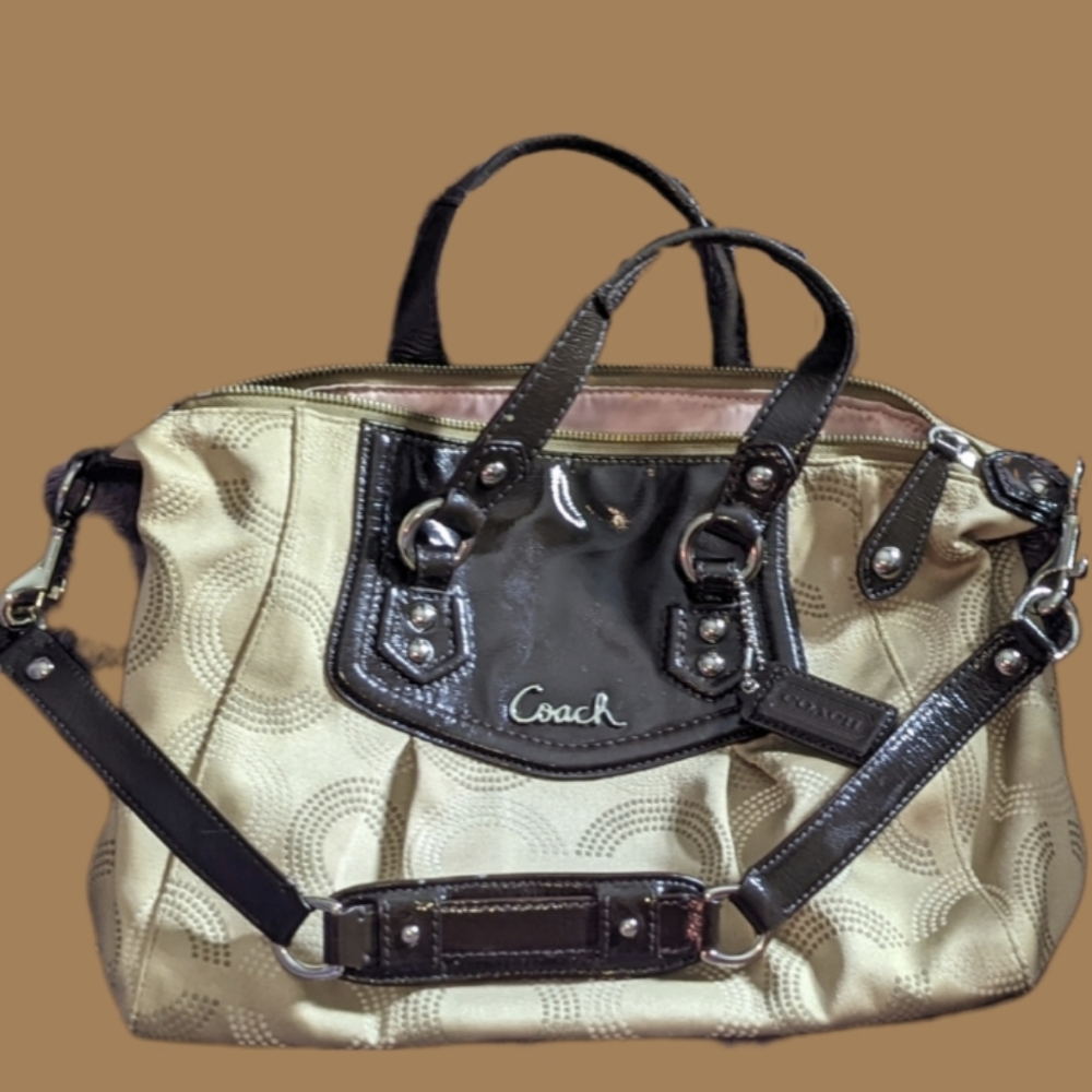 COACH patent Ashley handbag